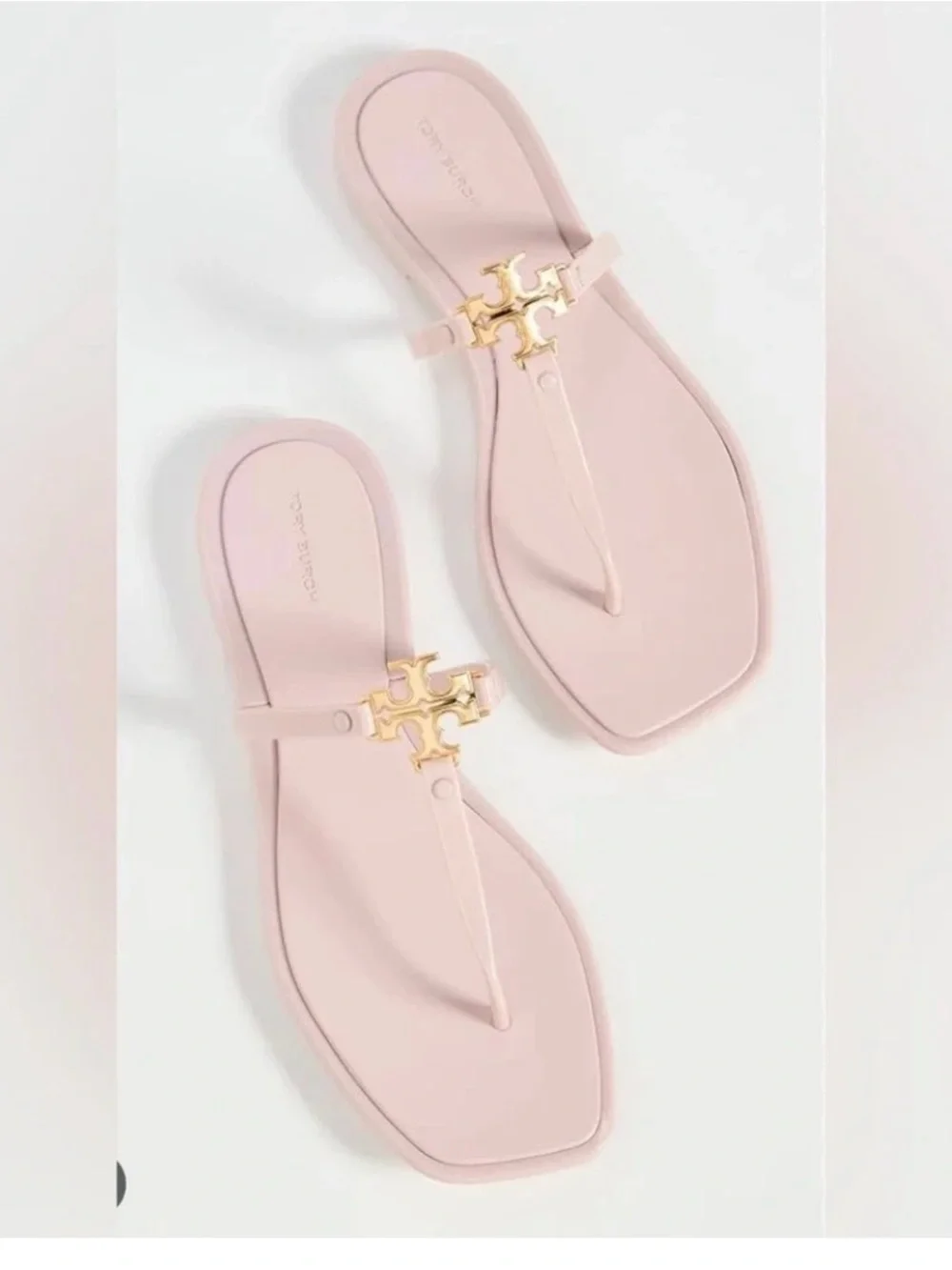 Tory Burch Roxanne Jelly Sandals in Meadowsweet/Gold color size 10